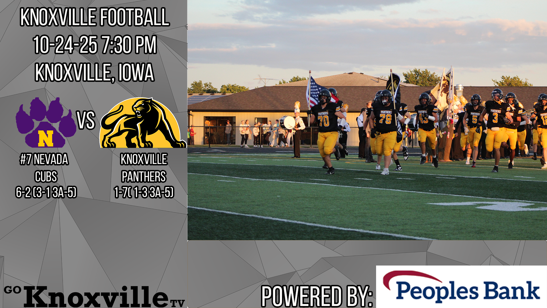 Knoxville vs #7 Nevada Football 10-24-25