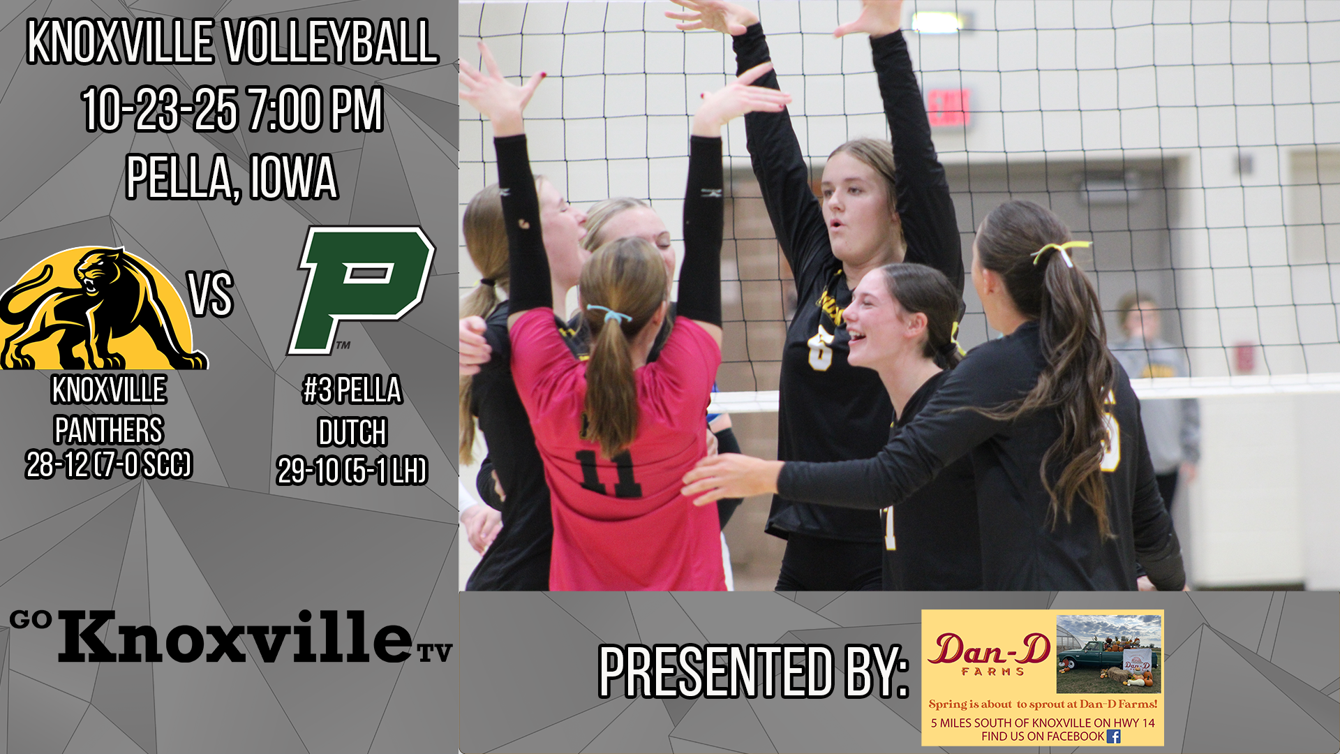 Knoxville at Pella Volleyball POST SEASON 10-23-25