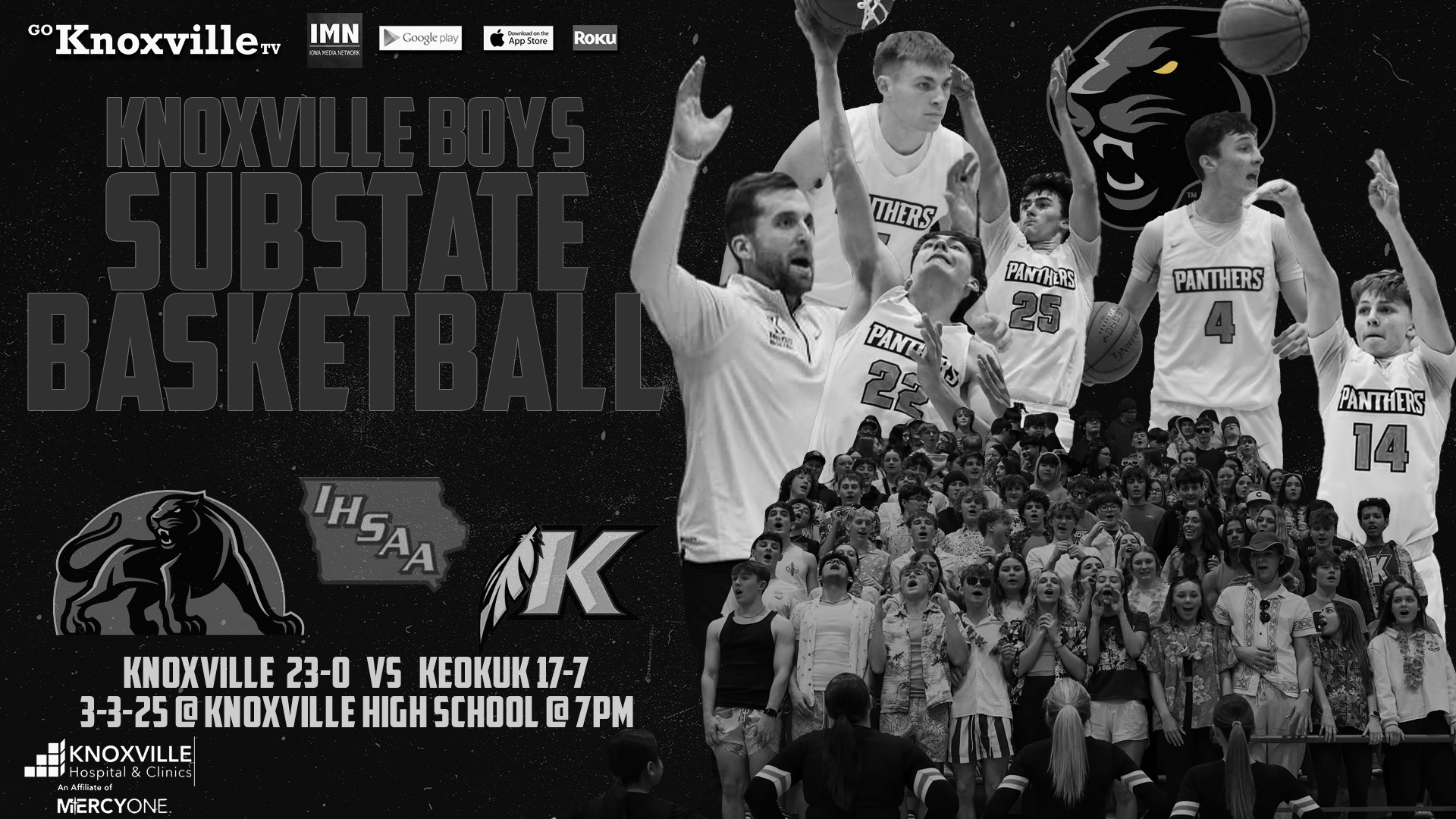 Knoxville Boys Basketball vs Keokuk POST SEASON SUBSTATE 3-3-25