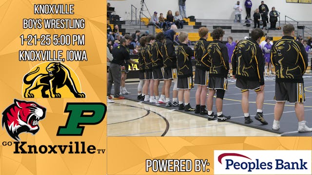 Knoxville Boys Wrestling vs Pella 1-2...