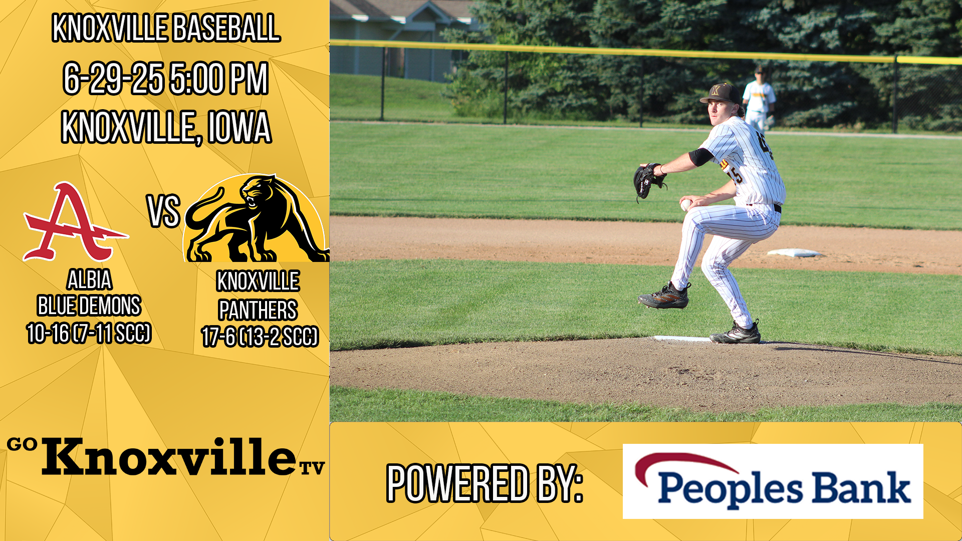 Knoxville vs Albia Baseball DH Game 1 6-29-26