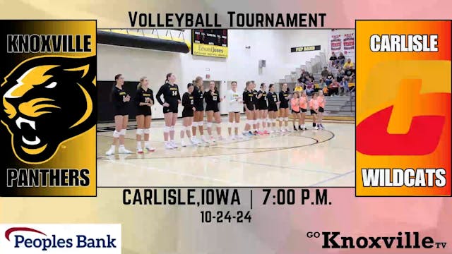 Knoxville Volleyball at Carlisle 10-2...