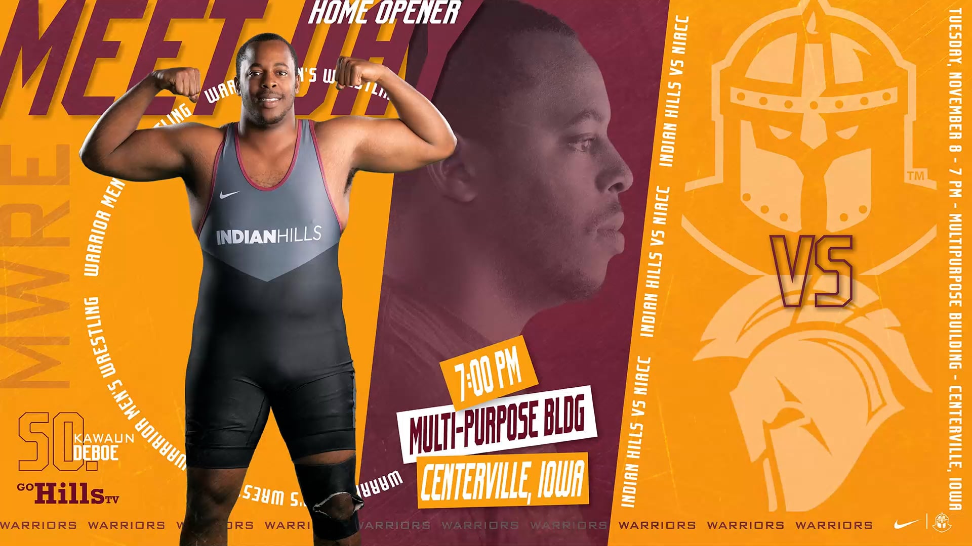 11-8-22 IHCC Men's Wrestling vs NIACC