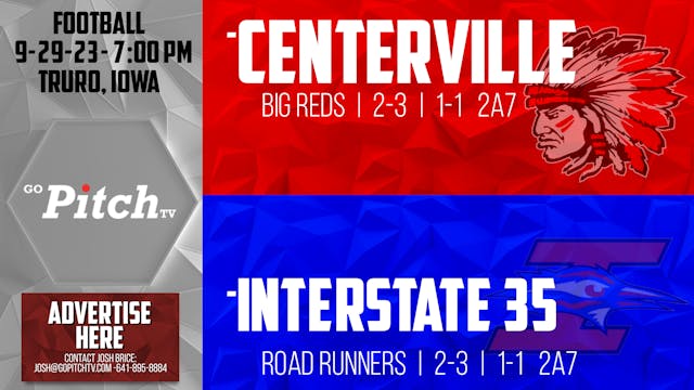 Centerville Football @ I35 9-29-23
