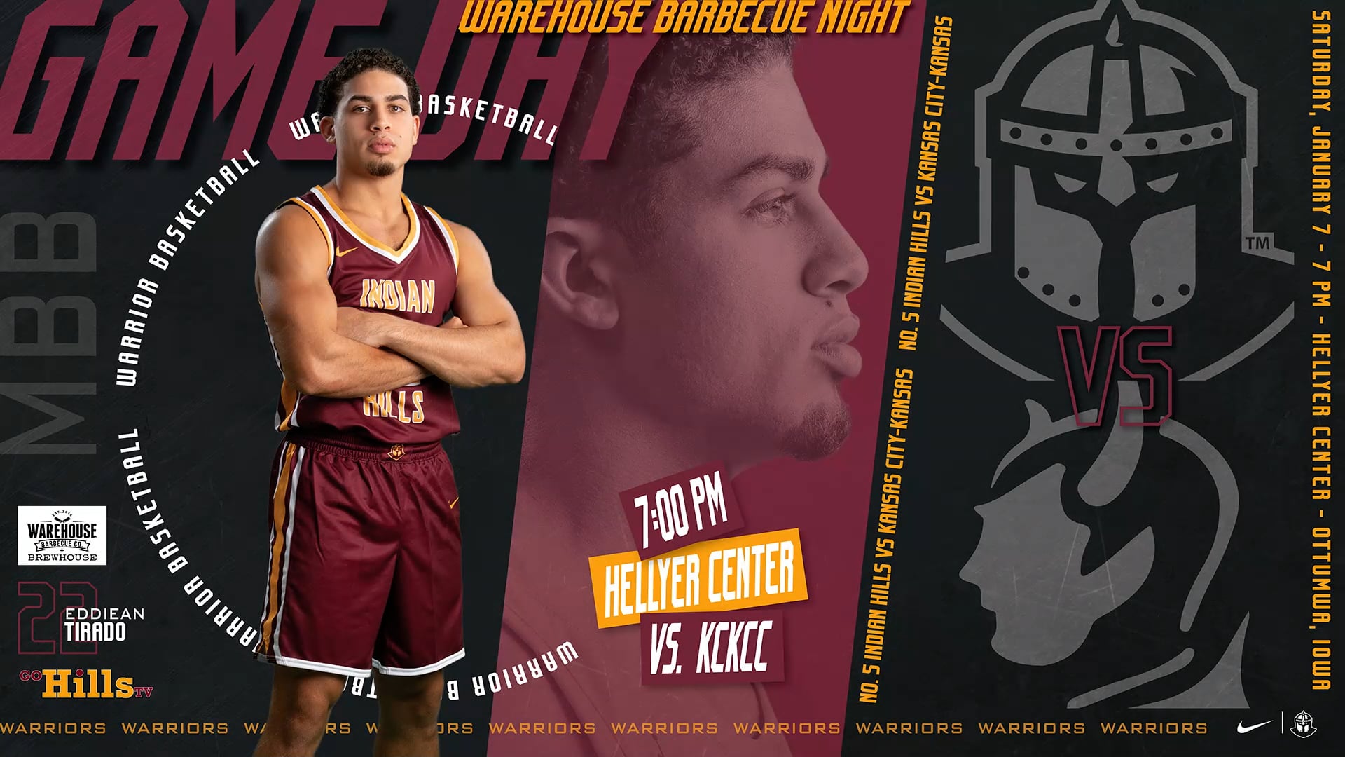 1-7-23 IHCC Men's Basketball vs Kansas City Kansas