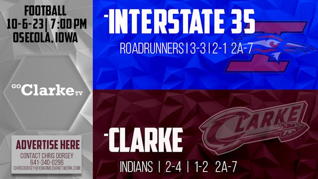Clarke Football vs I-35 10-6-23