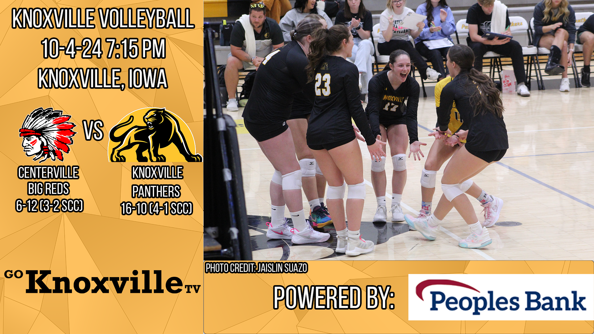 Knoxville Volleyball vs Centerville 10-8-24