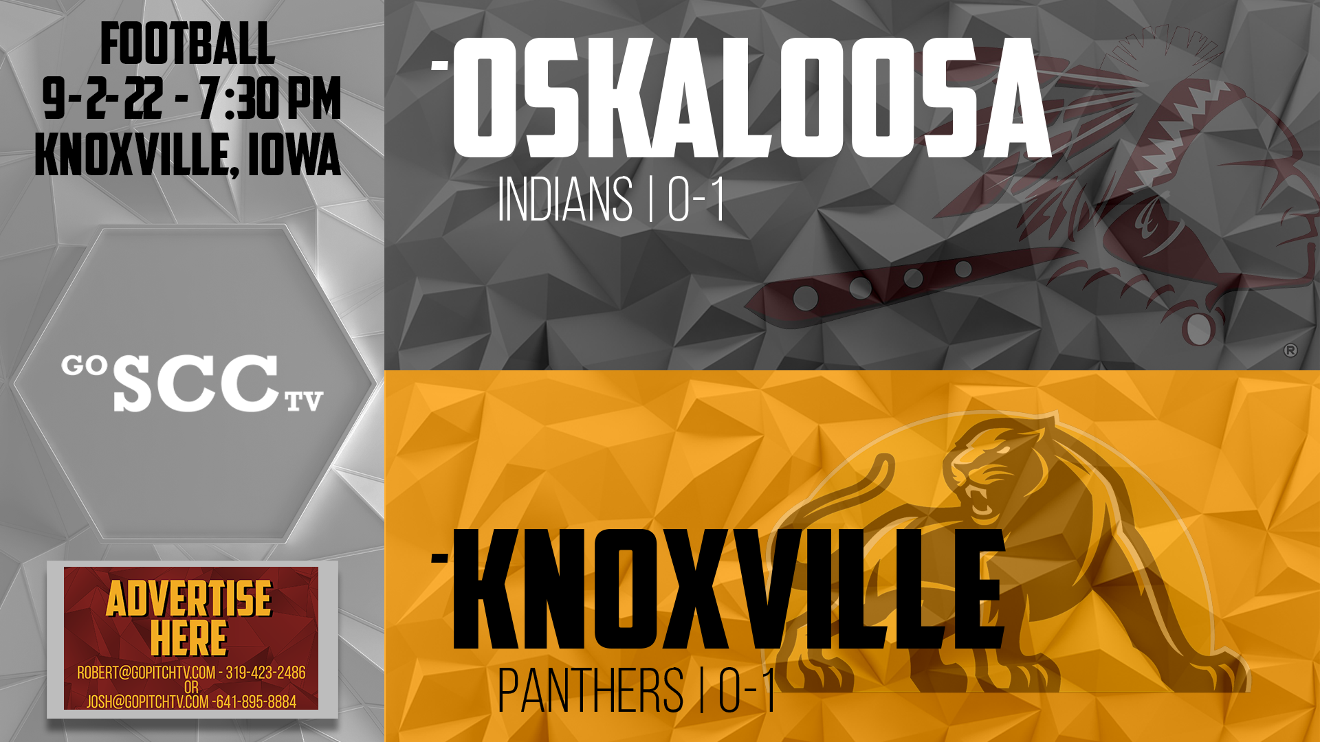 Knoxville Football vs Oskaloosa 9-2-22