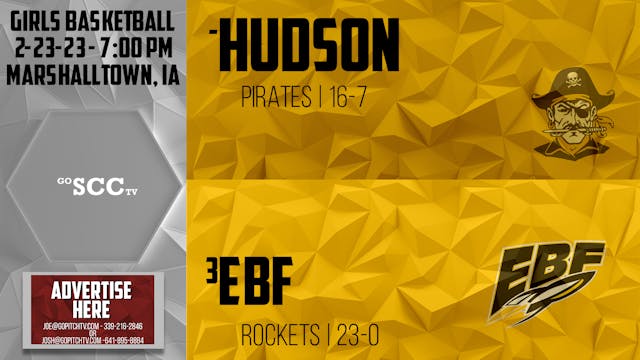 EBF Girls Basketball vs Hudson @ Mars...