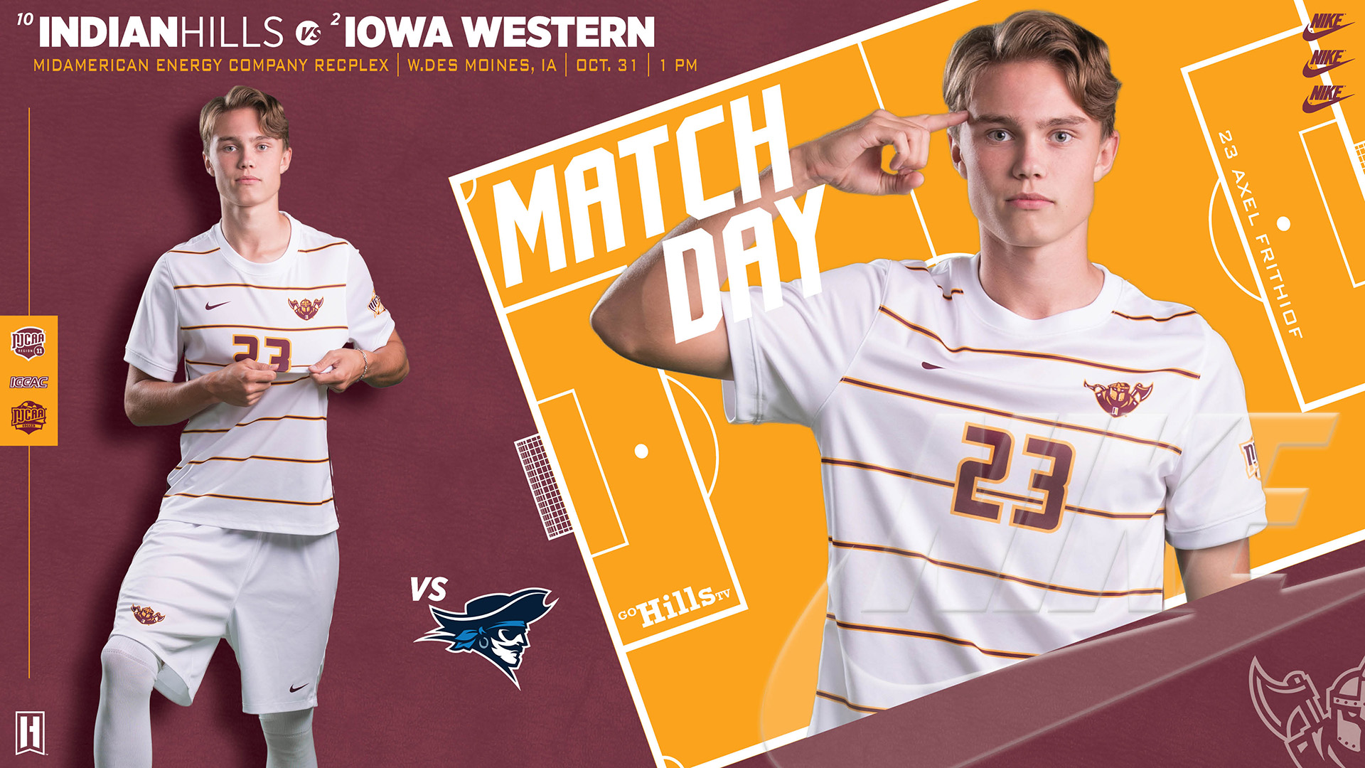 IHCC vs Iowa Western Men's Soccer 10-31-25