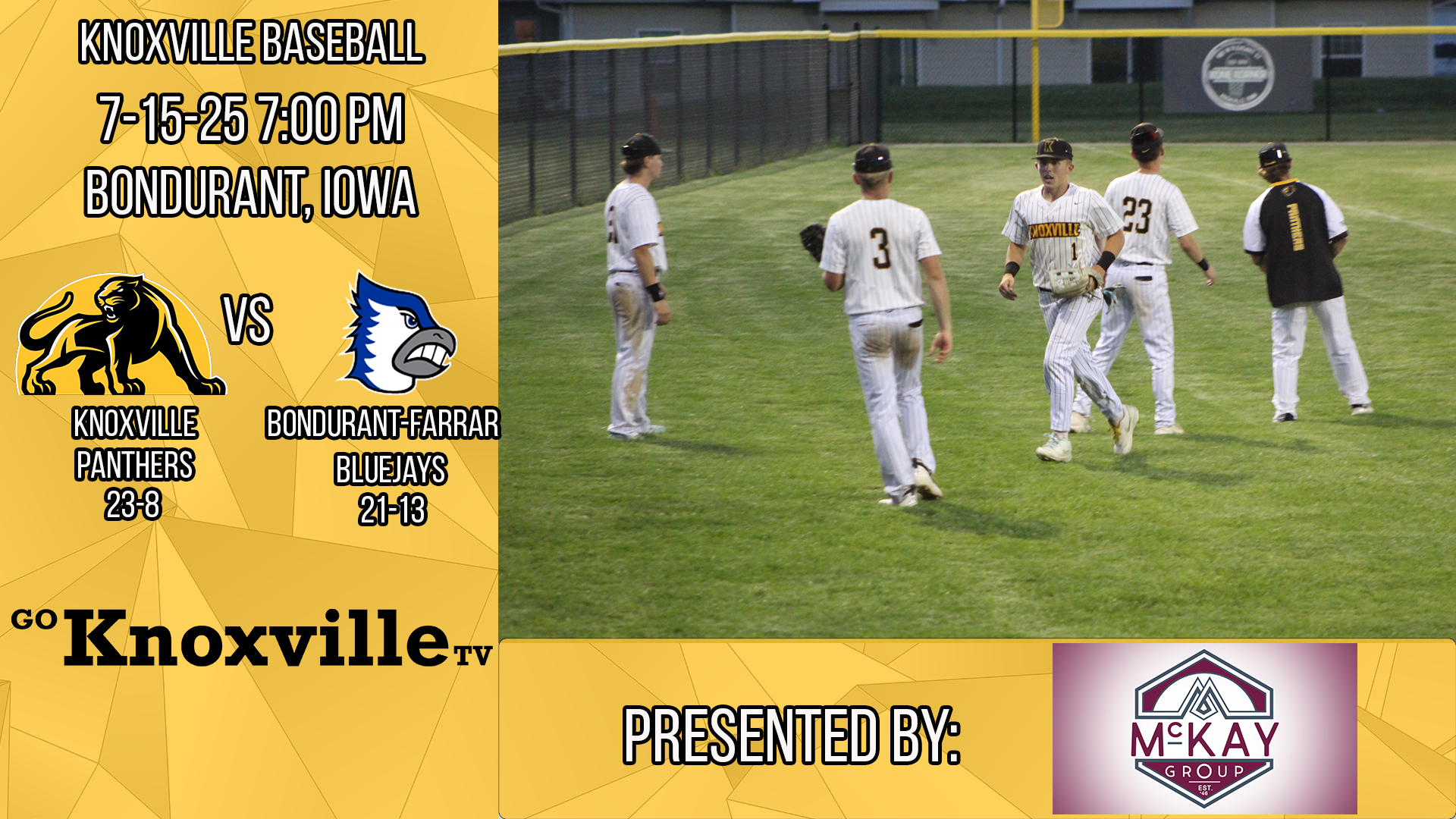 Knoxville vs Bondurant Farrar Baseball Post Season 7-15-26