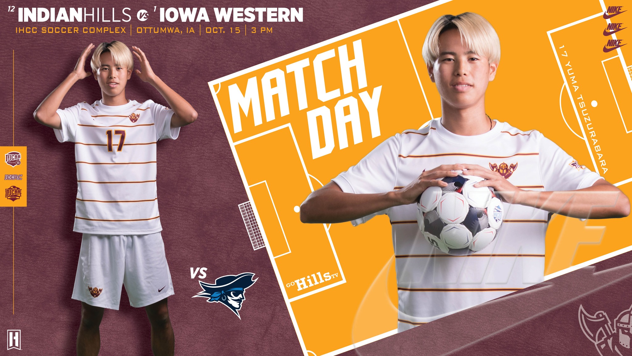 IHCC Men's Soccer vs Iowa Western 10-15-25