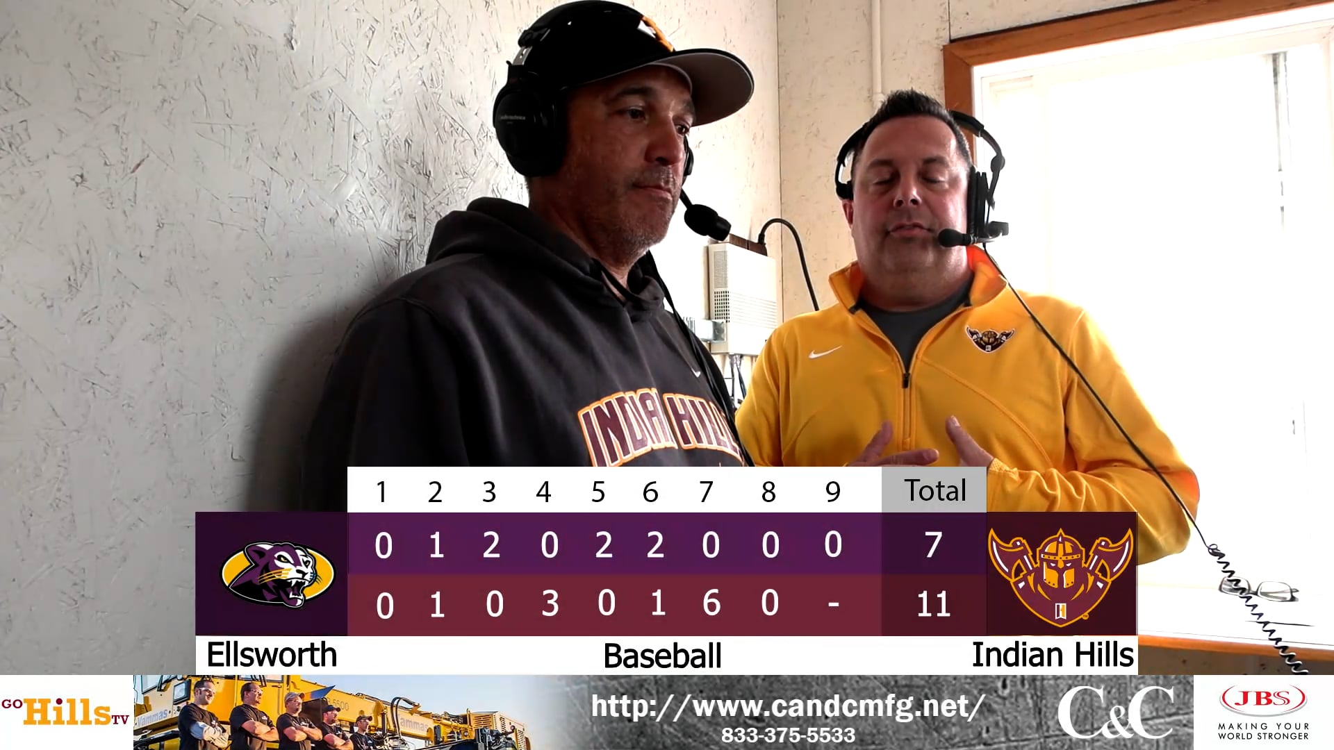4-10-22 IHCC Baseball vs Ellsworth Post Game Interview