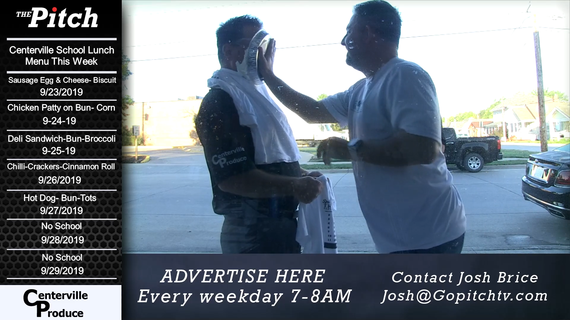 Russ take a Pie to the Face