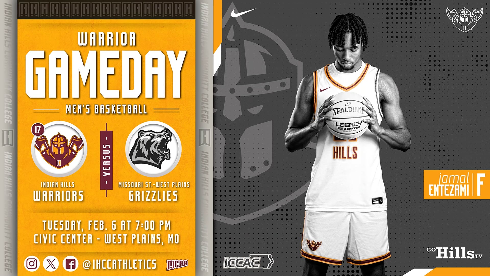 2-6-24 IHCC Men's Basketball @ Missouri State - West Plains