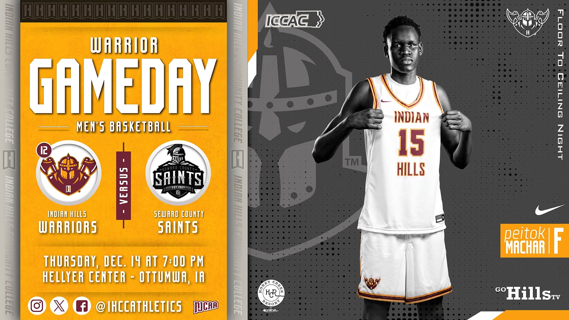 12-14-23 IHCC Men's Basketball vs Seward County