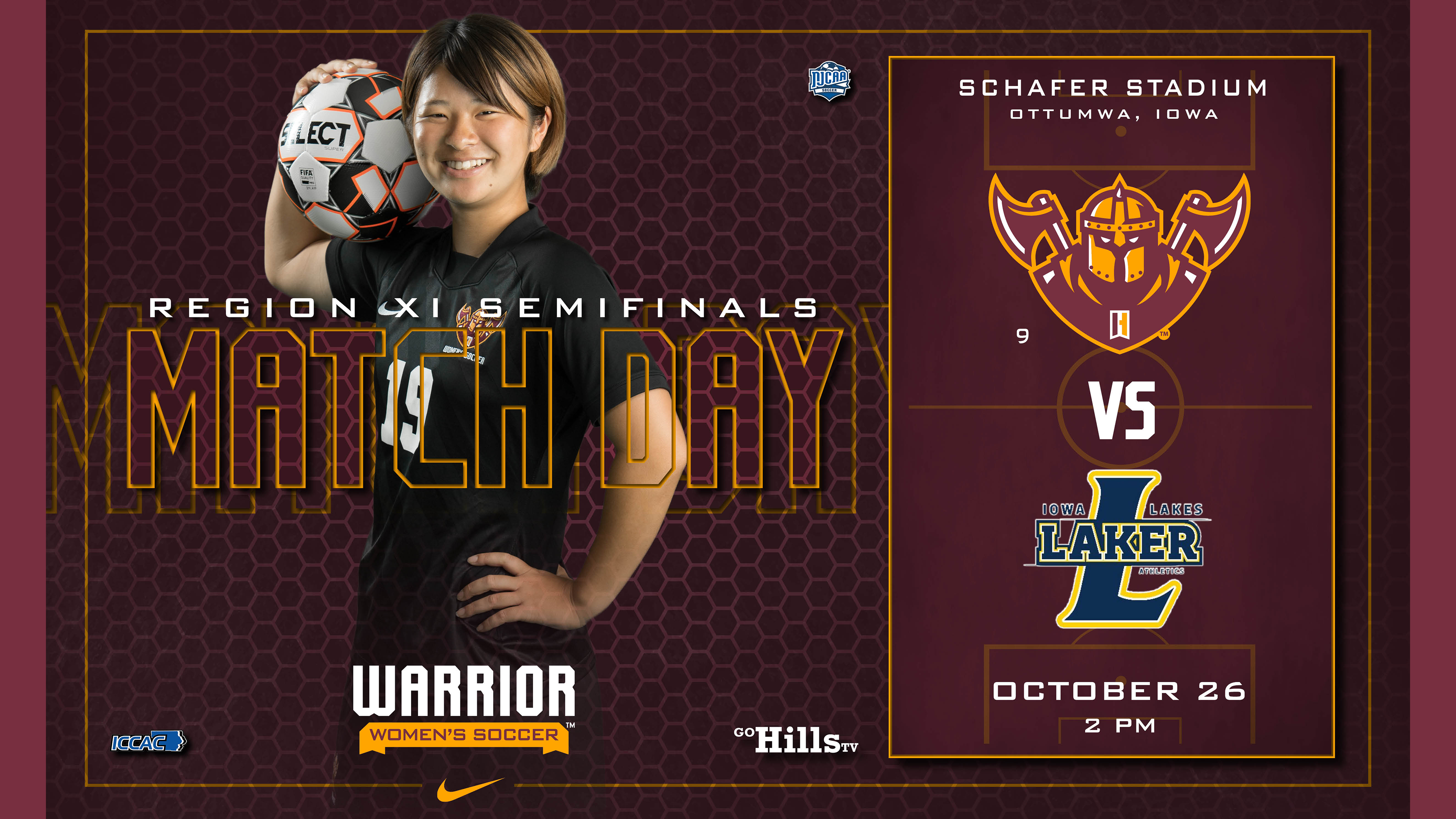 NJCAA Region XI Semifinals 10-26-21 IHCC Women's Soccer vs Iowa Lakes