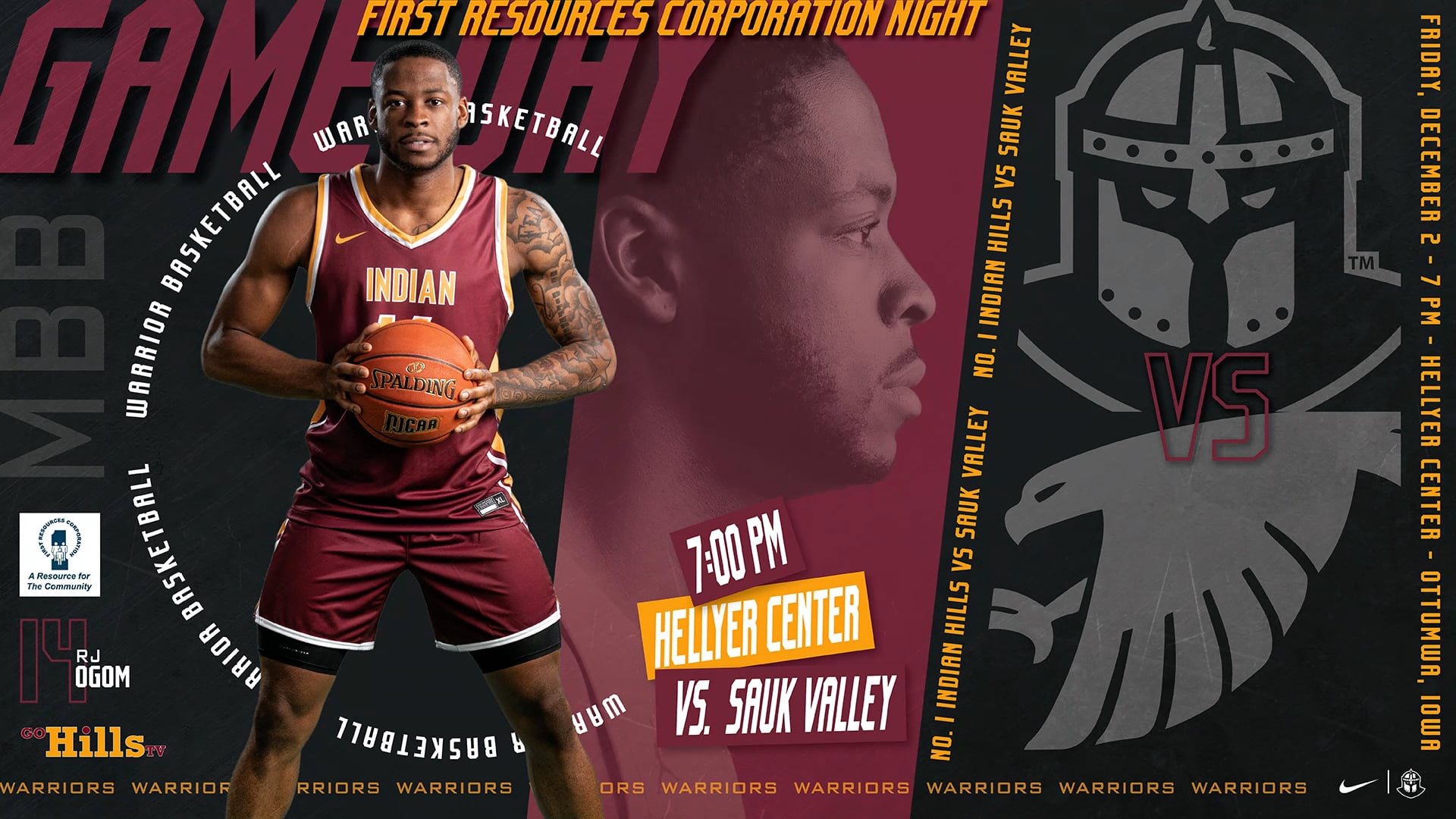 12-2-22 IHCC Men's Basketball vs Sauk Valley