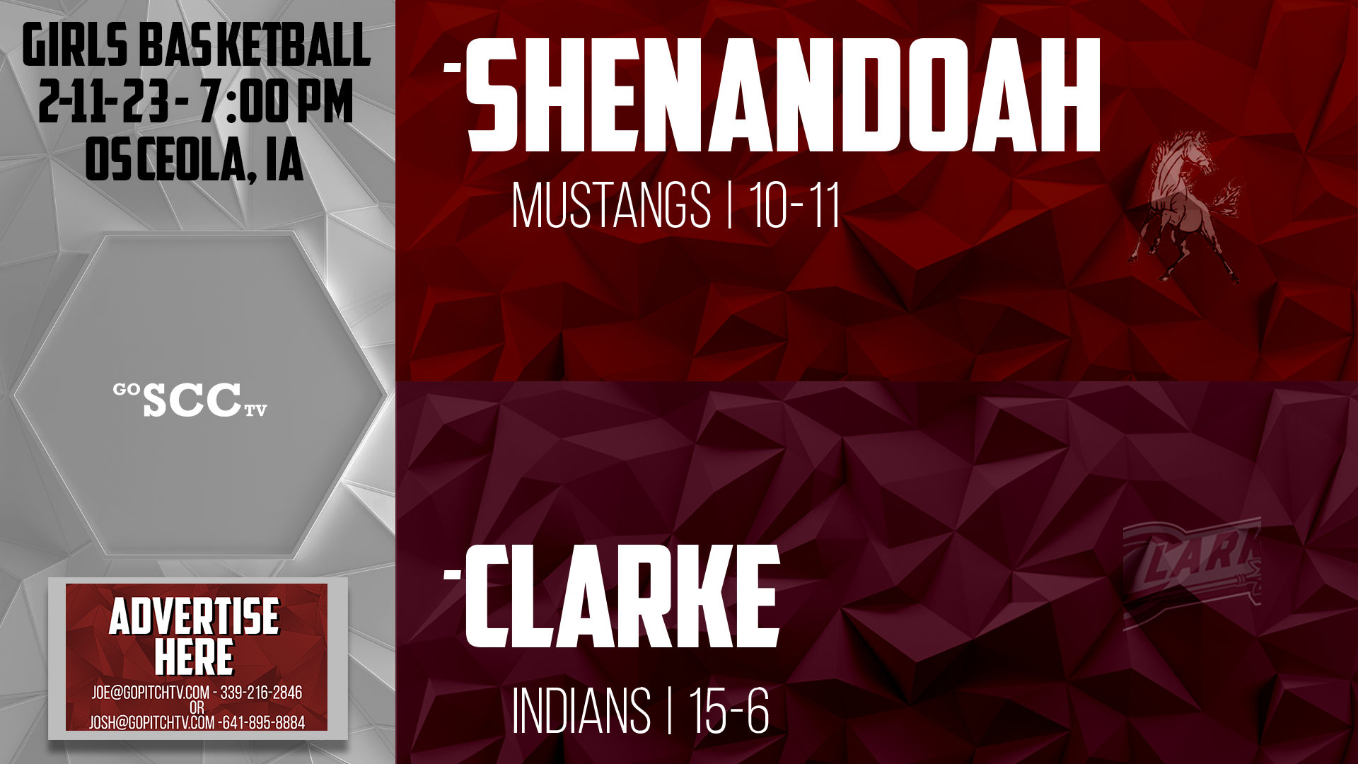 Clarke Girls Basketball vs Shenandoah Class 3A Region 5 Round 1