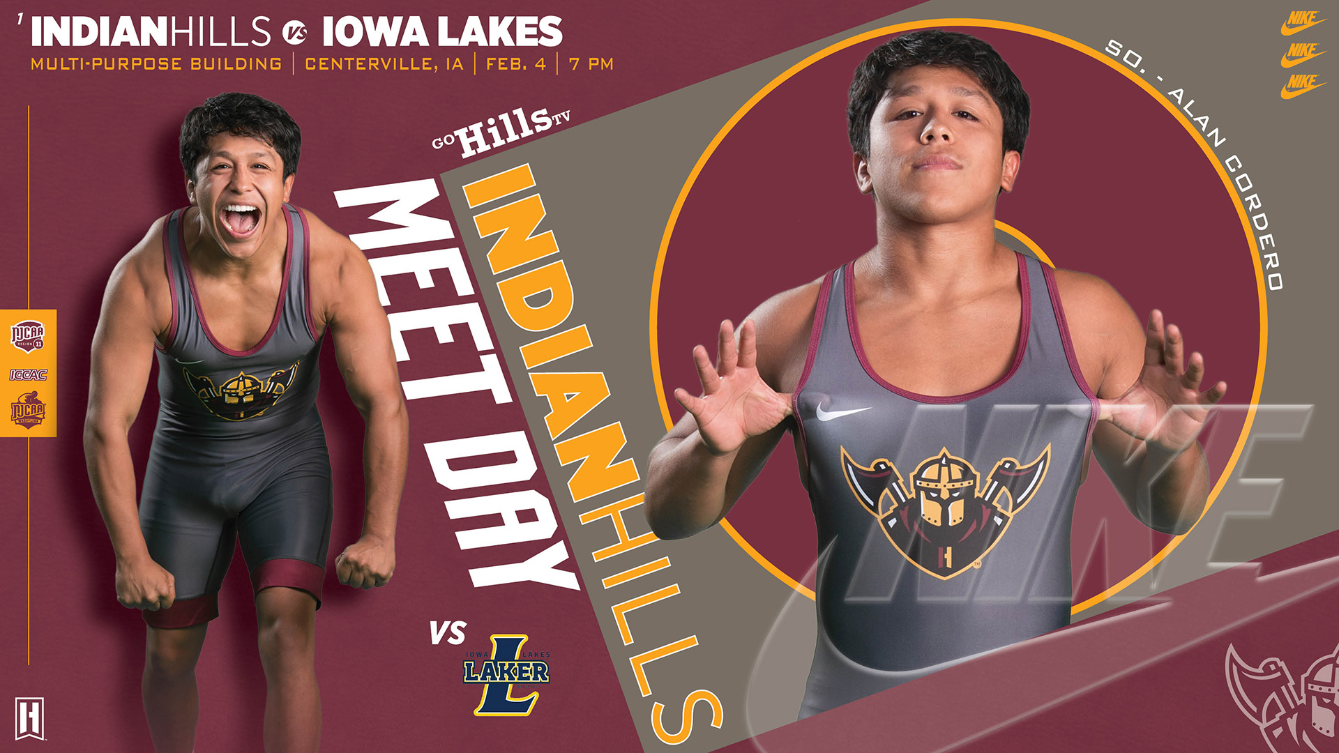 IHCC Men's Wrestling vs Iowa Lakes - Sophomore Night - 2-4-26