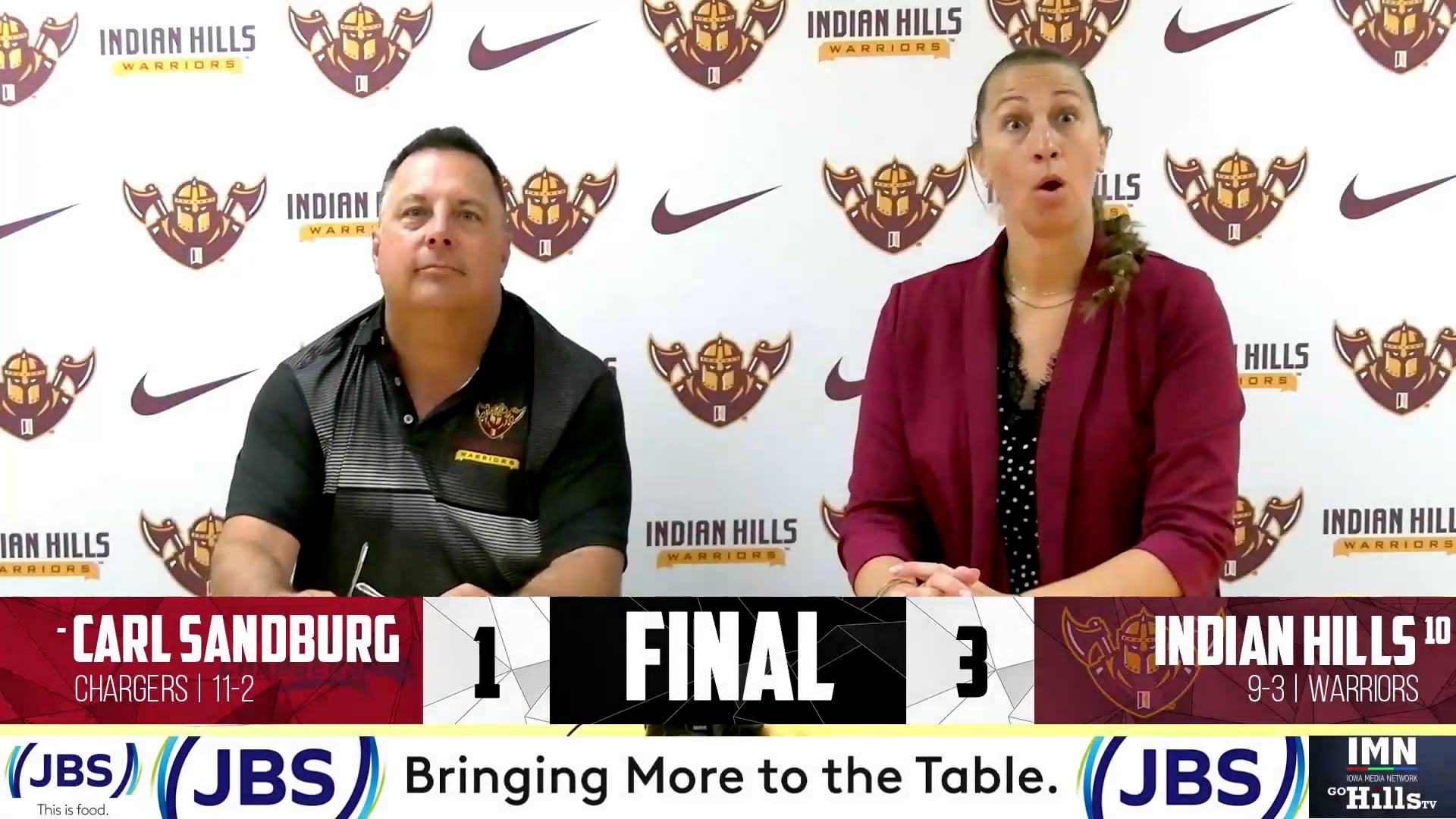 9-11-24 IHCC Volleyball vs Carl Sandburg Post Game Interview