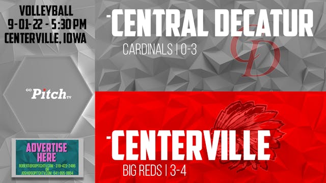 Centerville Volleyball vs Central Dec...