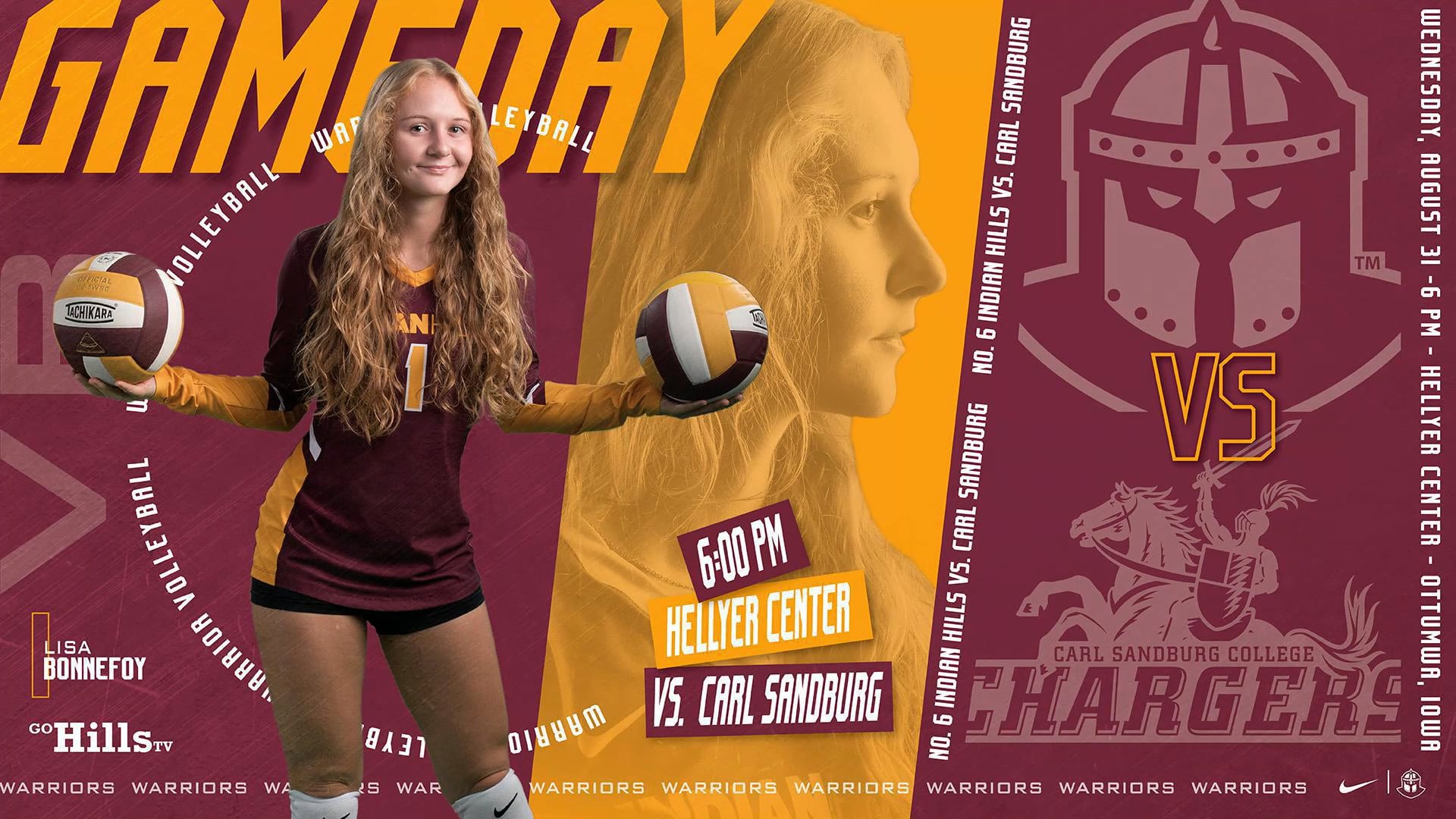 8-31-22 IHCC Volleyball vs Carl Sandburg