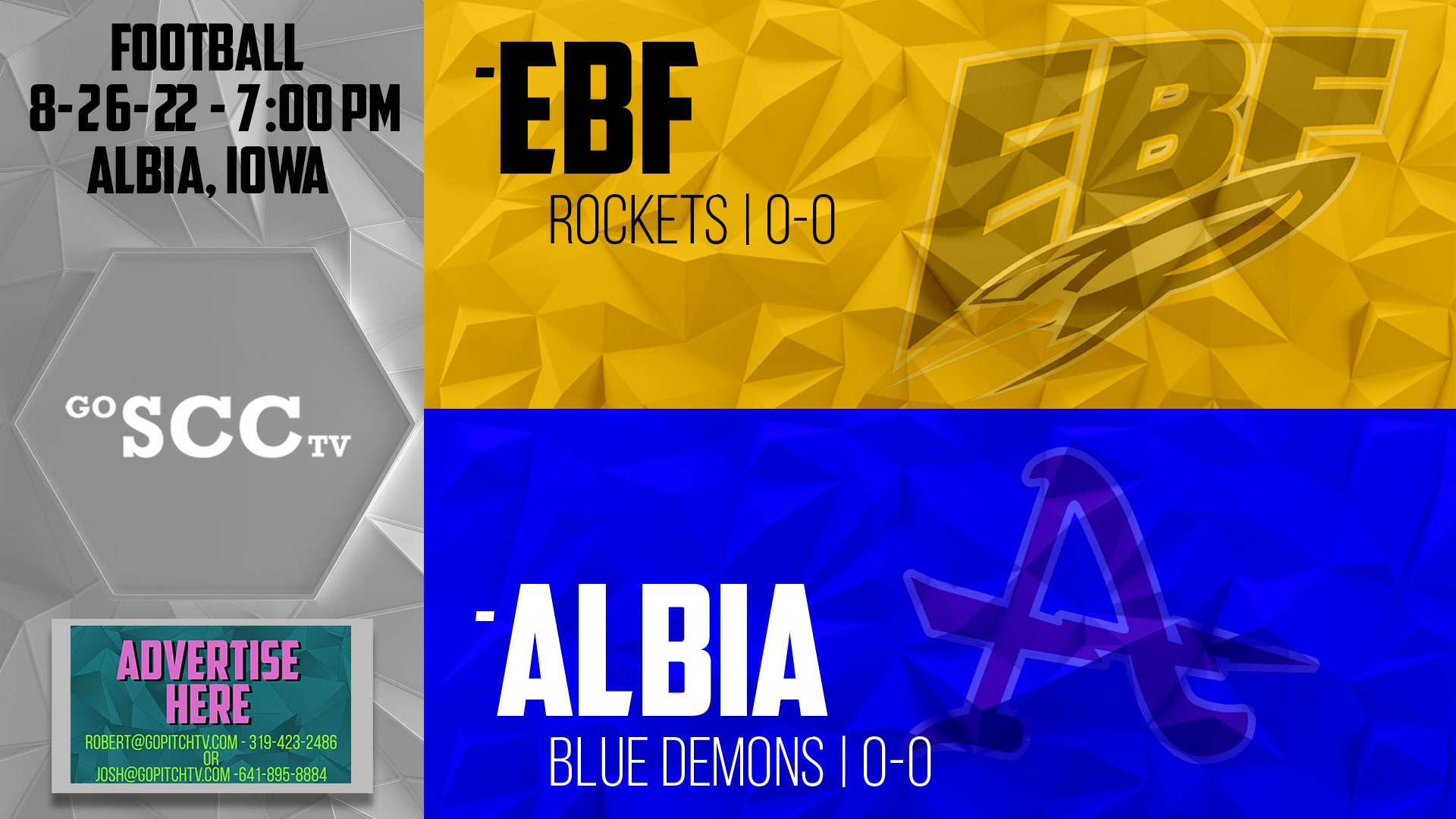 Albia Football vs EBF 8-26-22