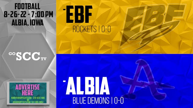 Albia Football vs EBF 8-26-22