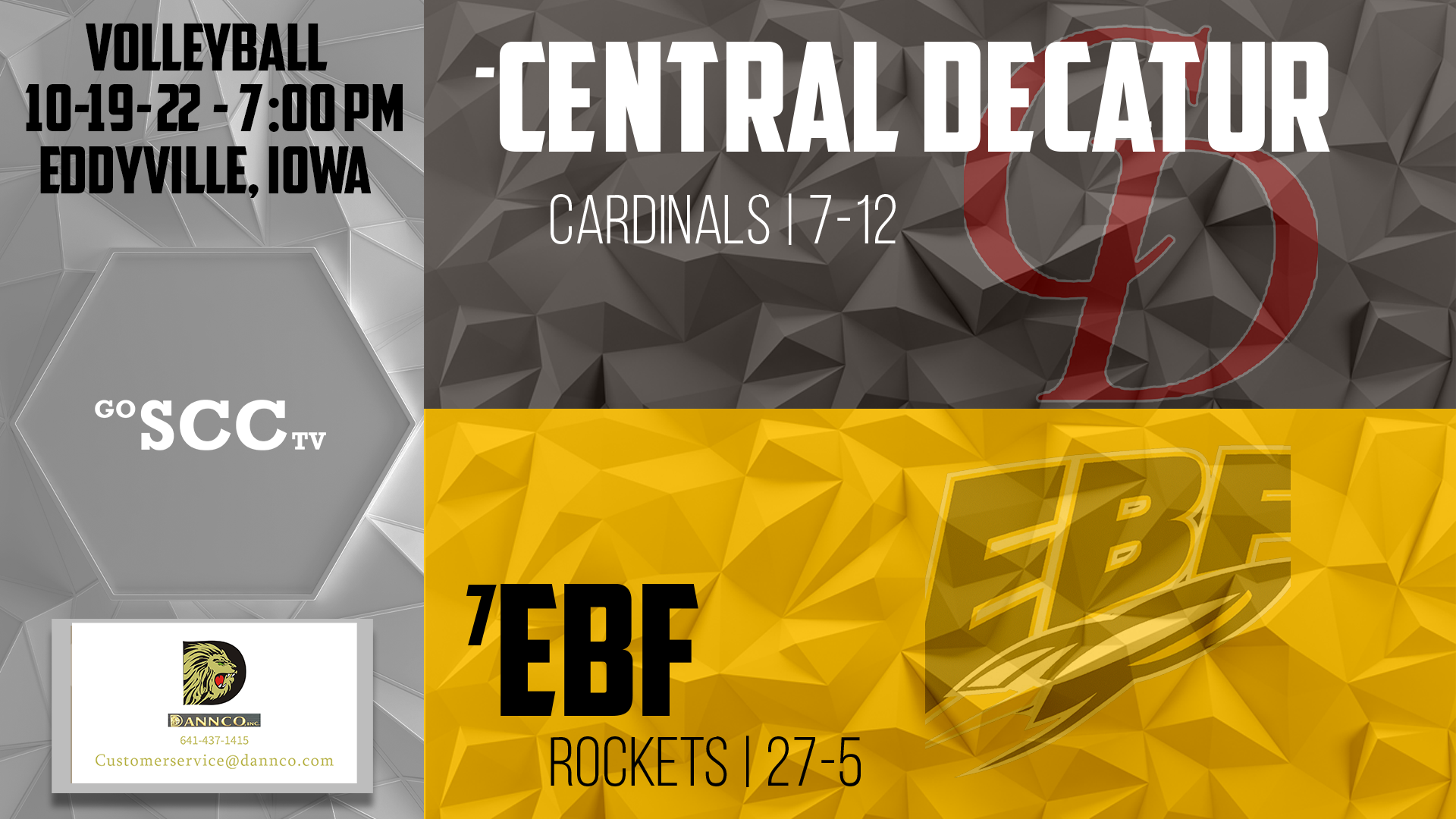 EBF Volleyball vs Central Decatur 10-19-22