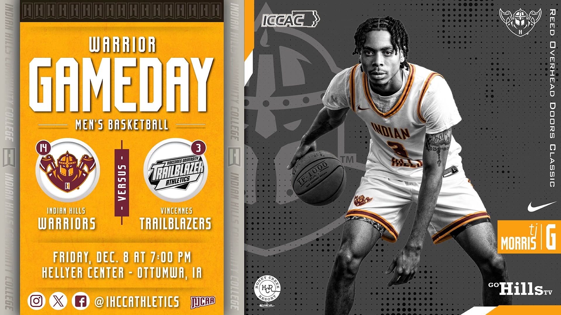 12-8-23 IHCC Men's Basketball vs Vincennes