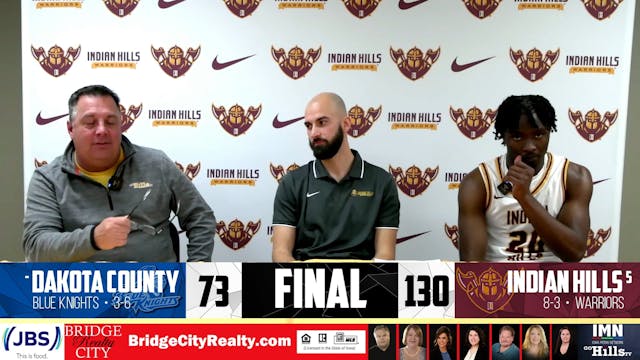 12-2-24 IHCC Men's Basketball vs Dako...