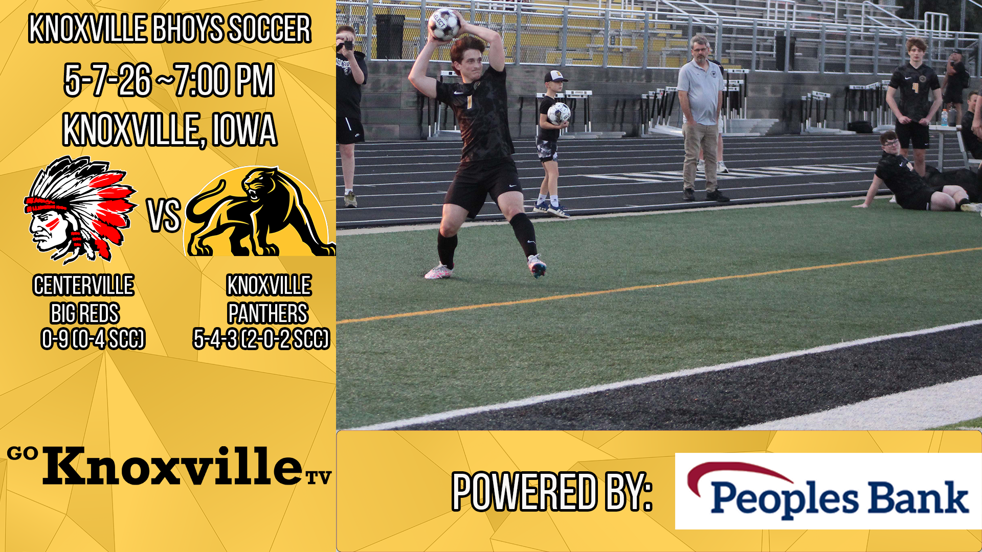 Knoxville vs Centerville Boys Soccer 5-7-26