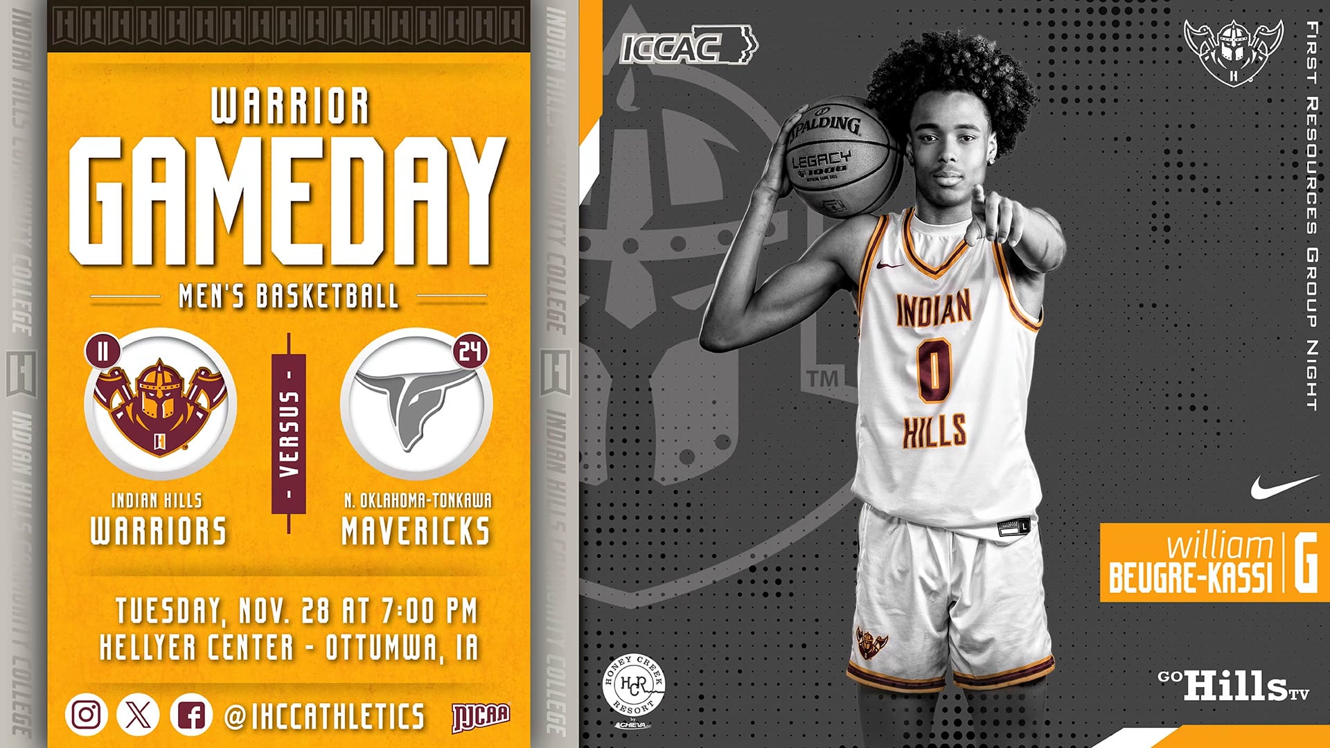 11-28-23 IHCC Men's Basketball vs NOC - Tonkawa