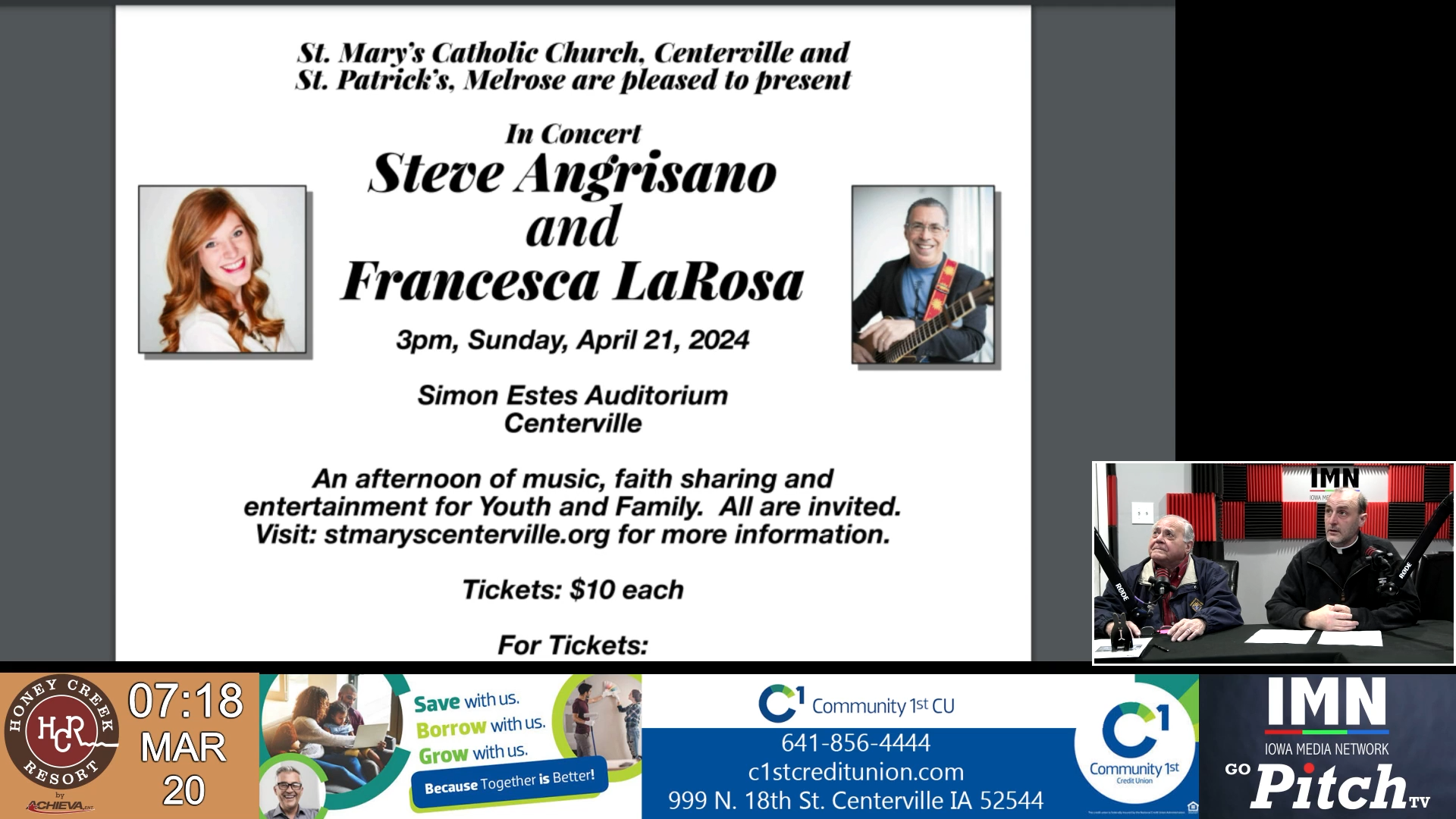 St Marys and St Patricks Concert April 21st