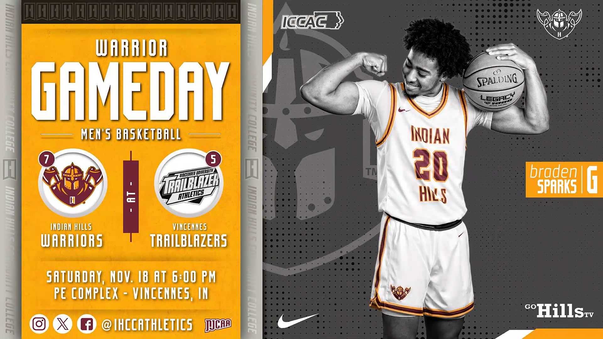 11-18-23 IHCC Men's Basketball @ Vincennes