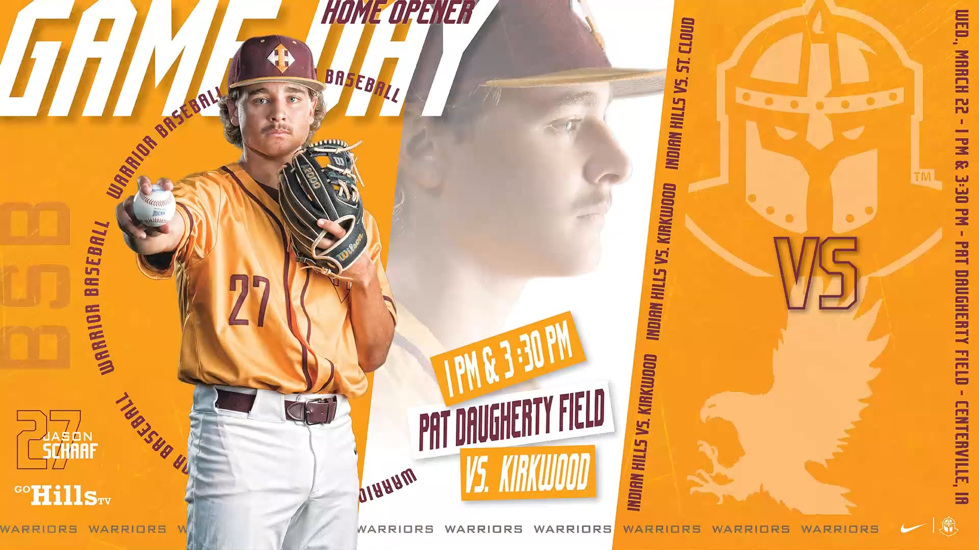 3-22-23 IHCC Baseball vs Kirkwood Game 1