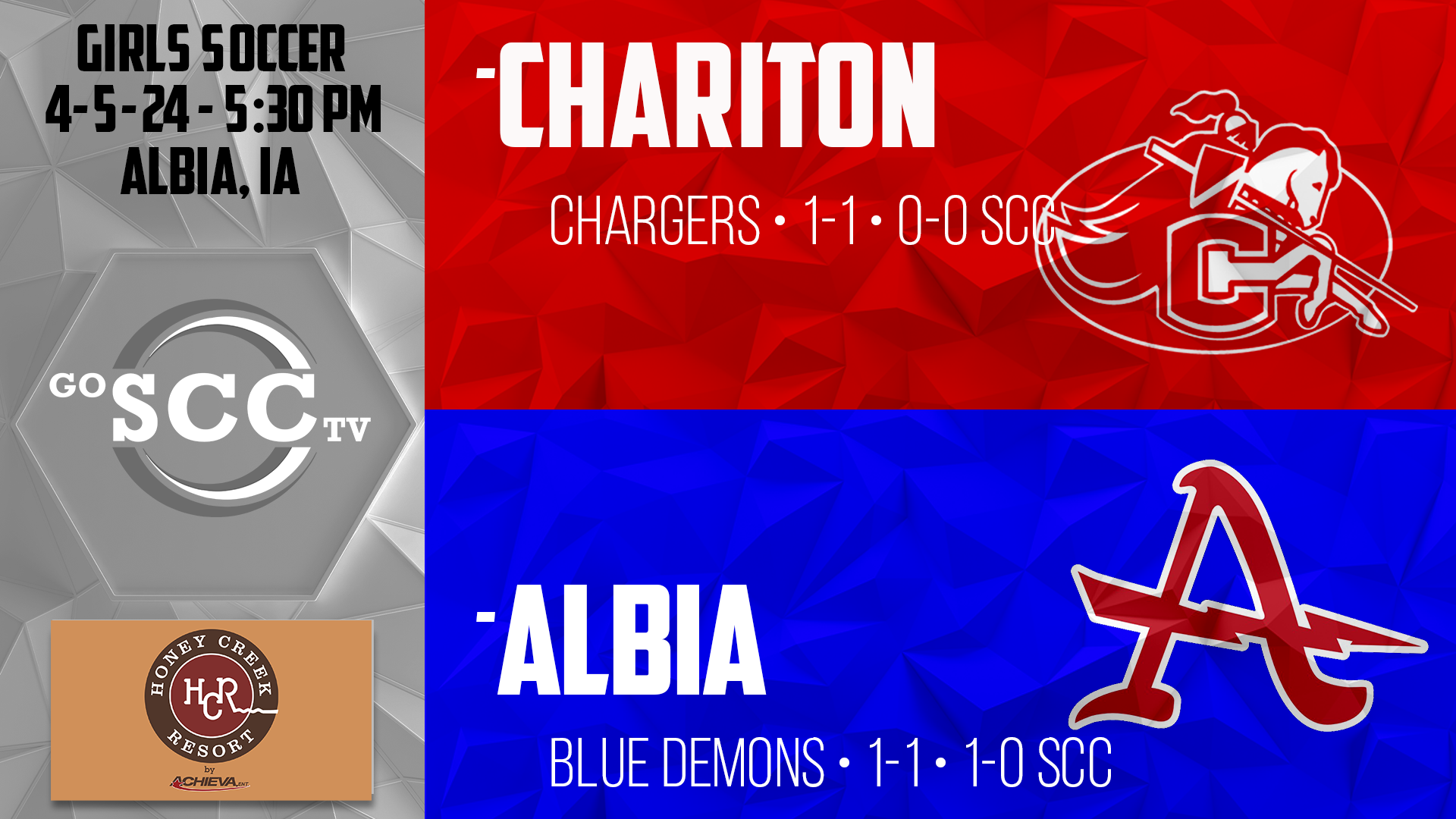 Albia Girls Soccer vs Chariton 4-5-24