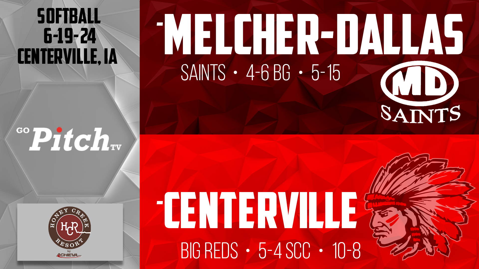 Centerville Softball vs Melcher-Dallas 6-19-24