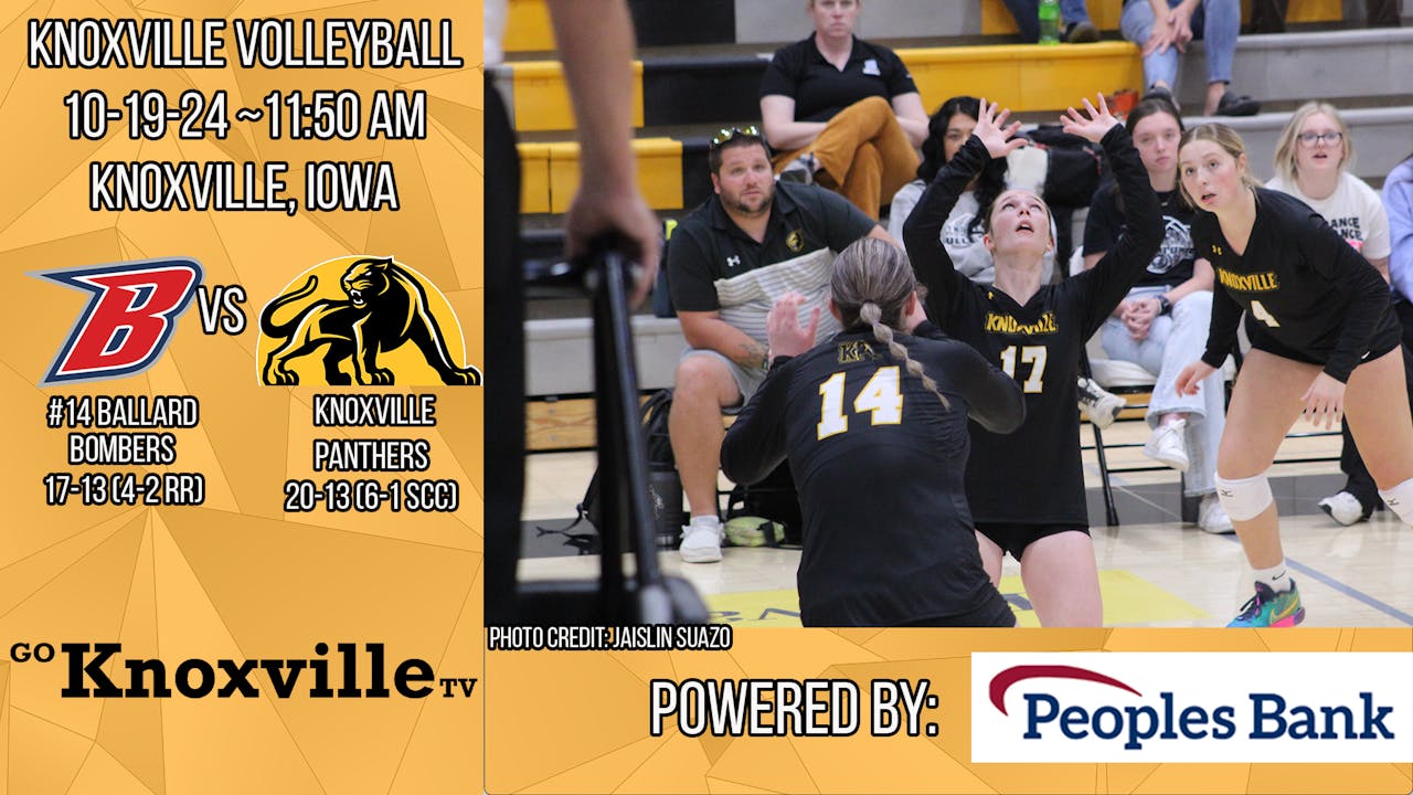Knoxville Volleyball vs Ballard 101924 20242025 Iowa Media Network