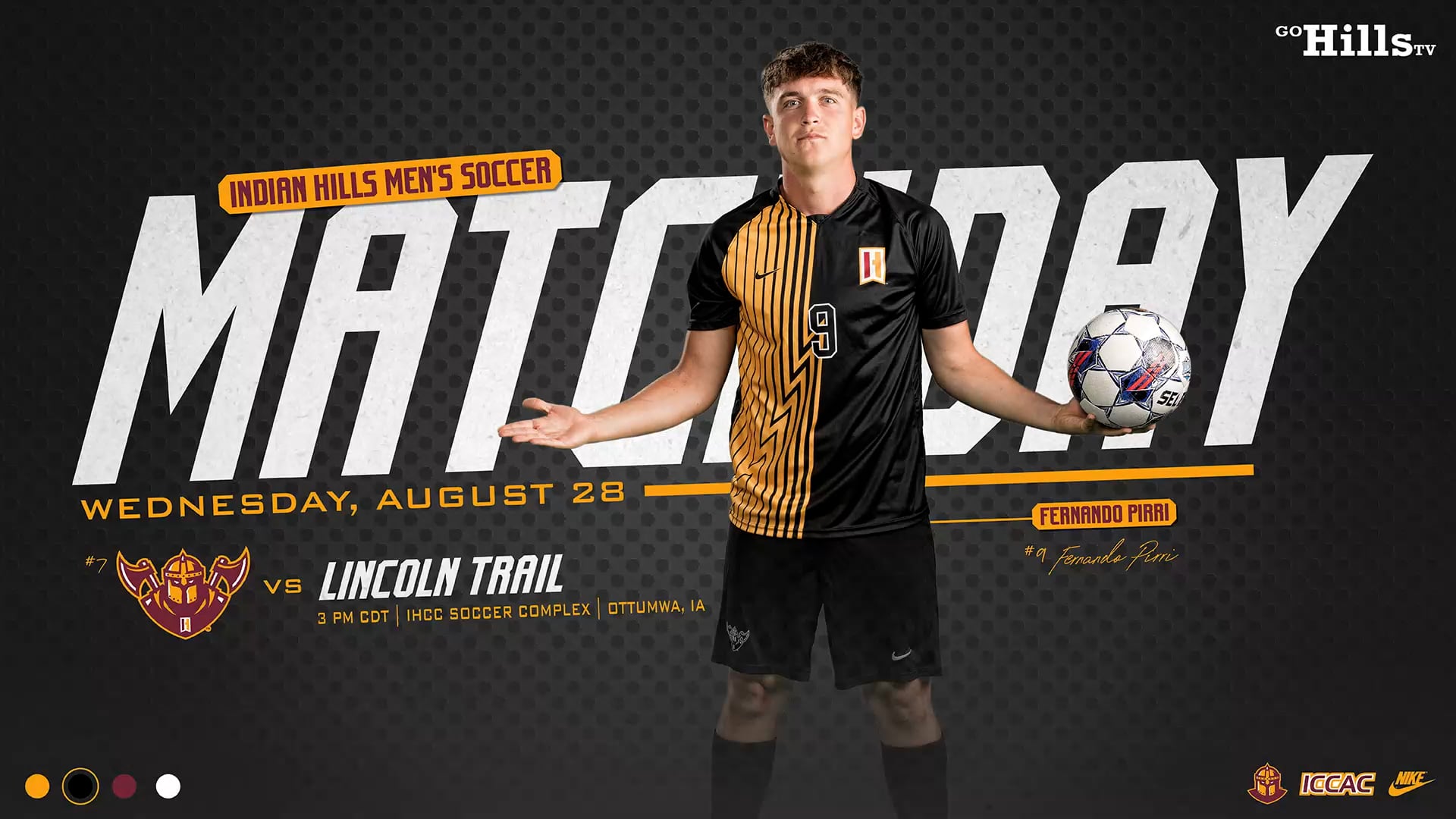 8-28-24 IHCC Men's Soccer vs Lincoln Trail