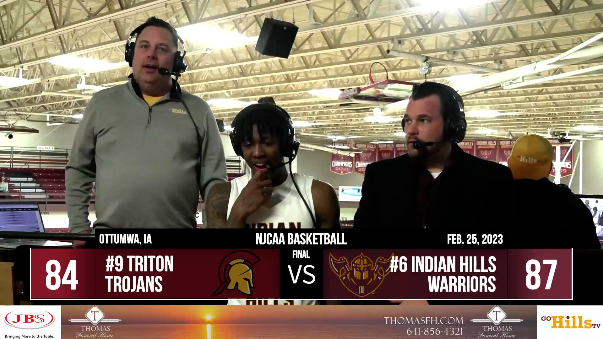 2-25-23 IHCC Men's Basketball vs Triton Post Game Interview
