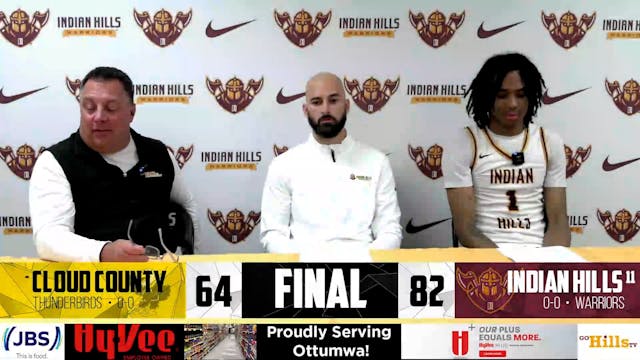 11-1-24 IHCC Men's Basketball vs Clou...