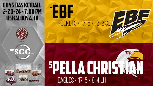 EBF Boys Basketball vs #5 Pella Chris...