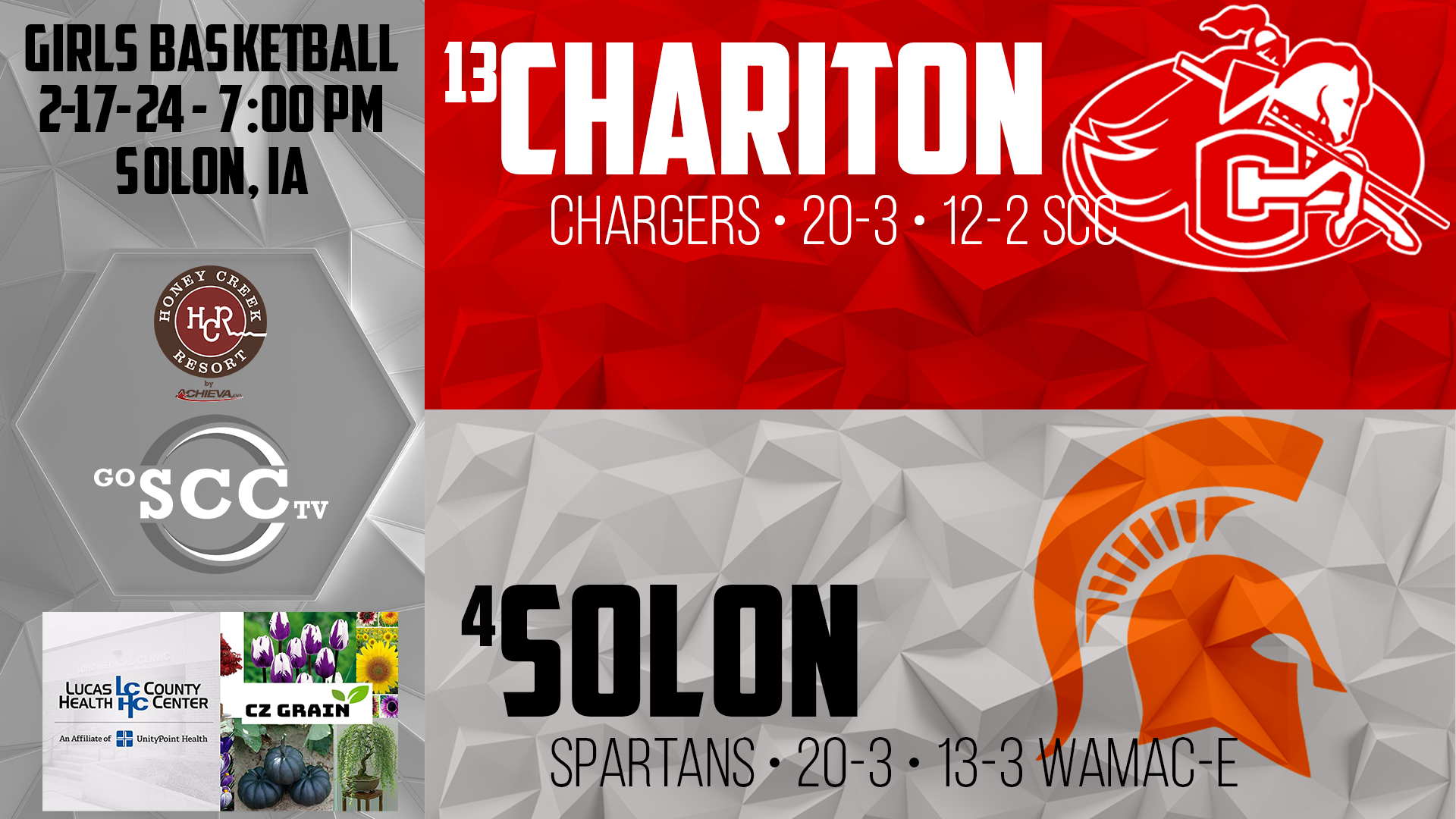 Chariton Girls Basketball @ Solon 2-17-24 POST SEASON