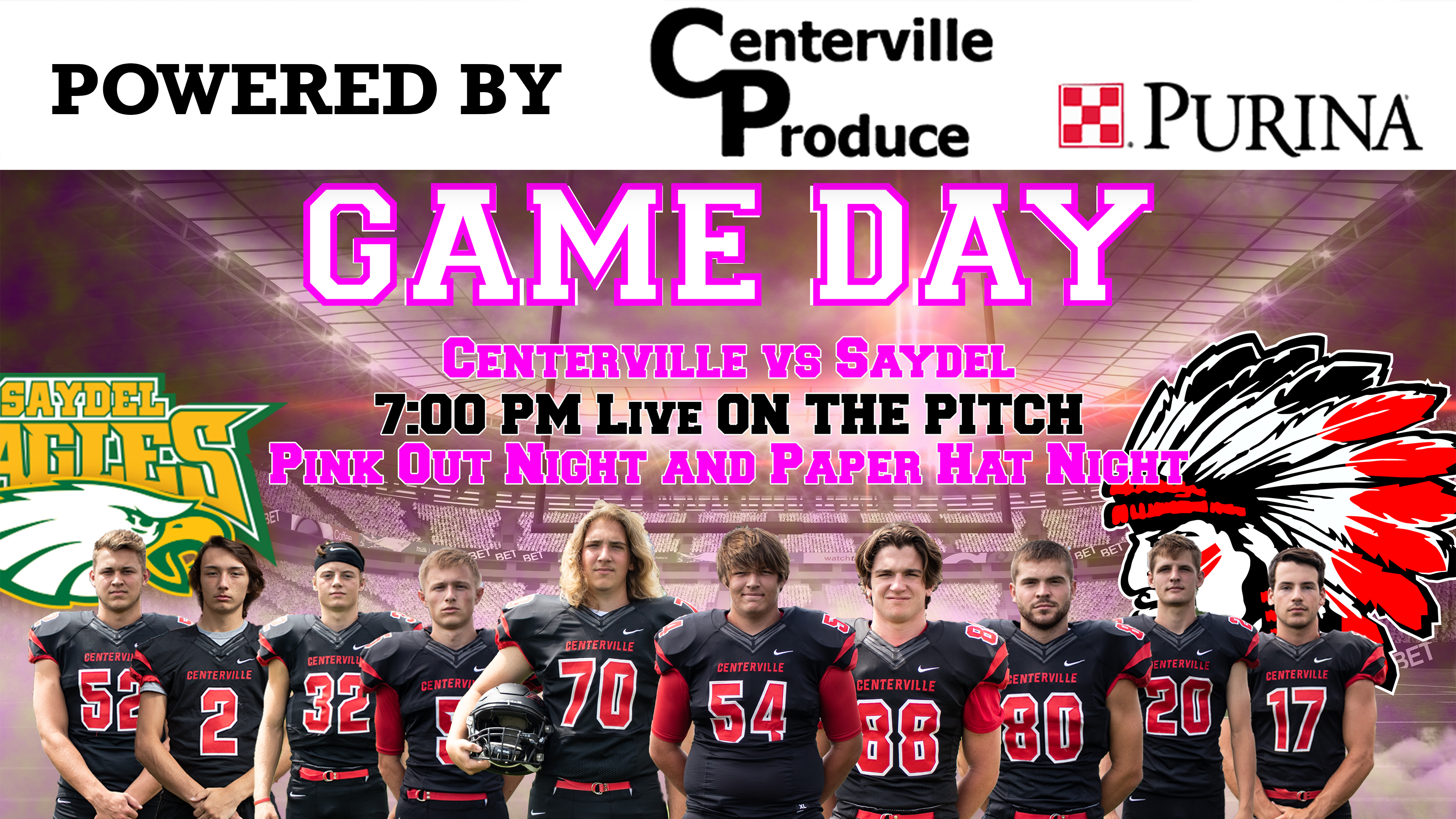 Centerville Football vs Saydel 10-18-19