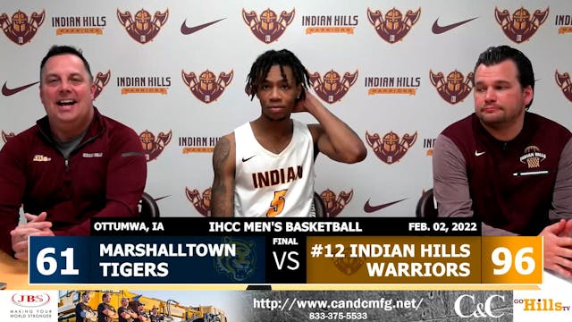 2-2-22 IHCC Men's Basketball vs Marsh...
