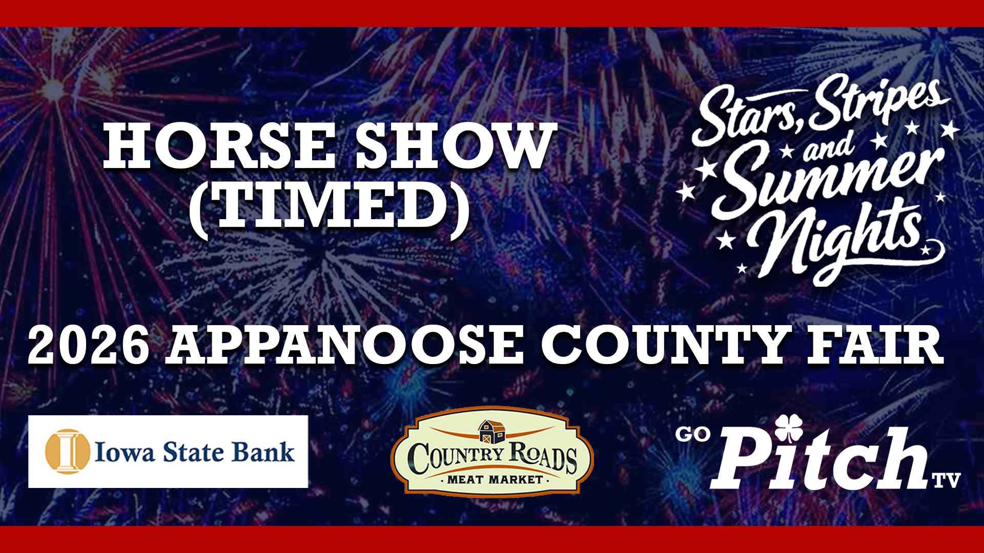 Horse Show Timed - Appanoose County Fair - 7-23-26