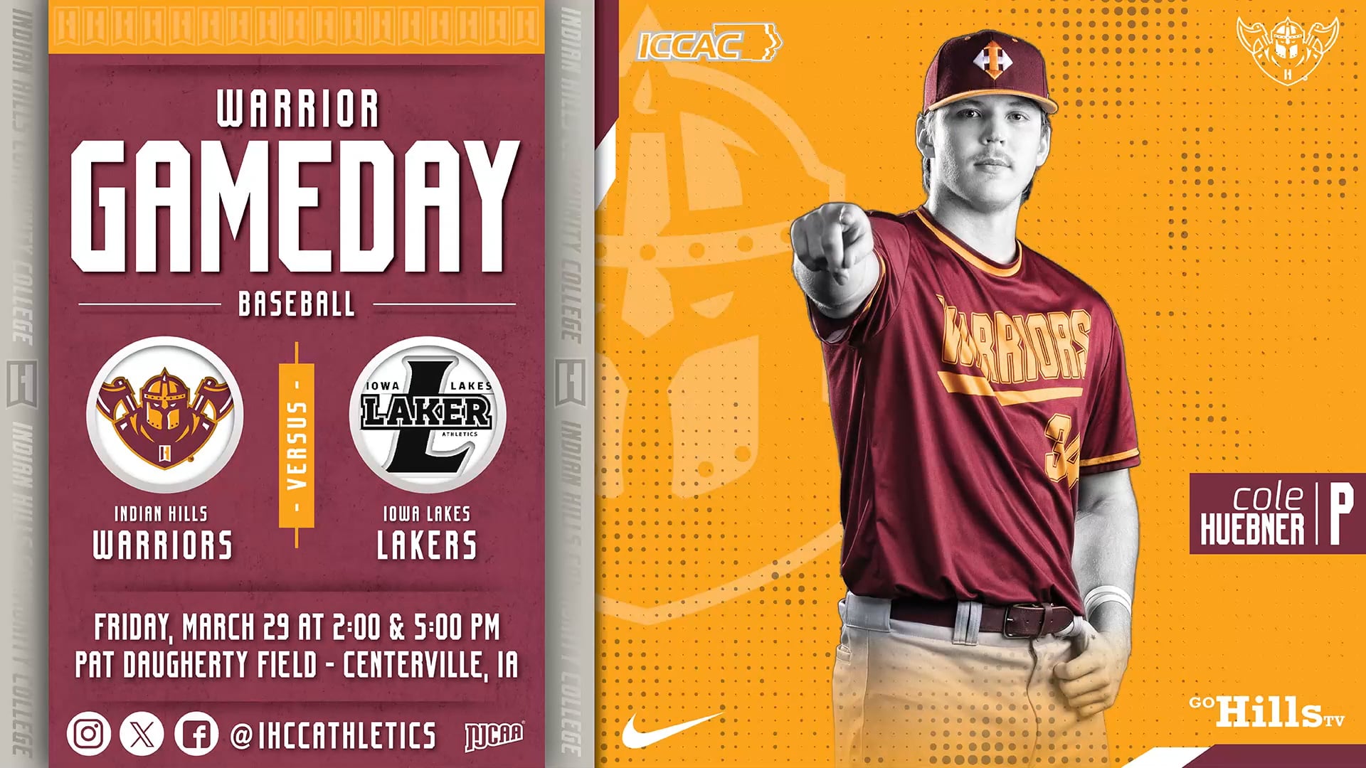 3-29-24 IHCC Baseball vs Iowa Lakes Game 2