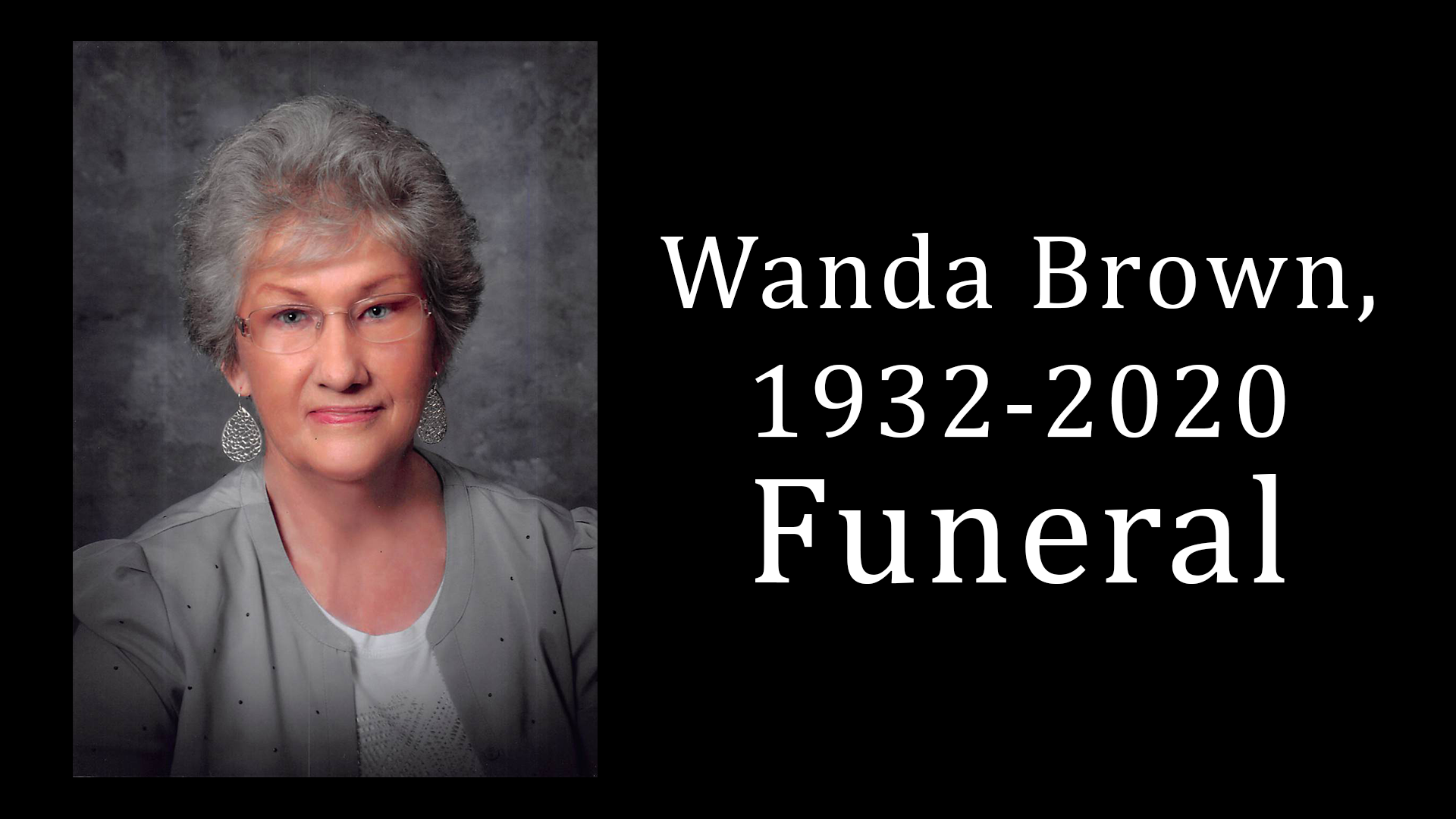 Wanda Brown Funeral 4-22-20